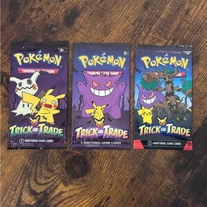 Pokemon Trick or Trade 2022 2023 2024 All 3 years of BOOster packs